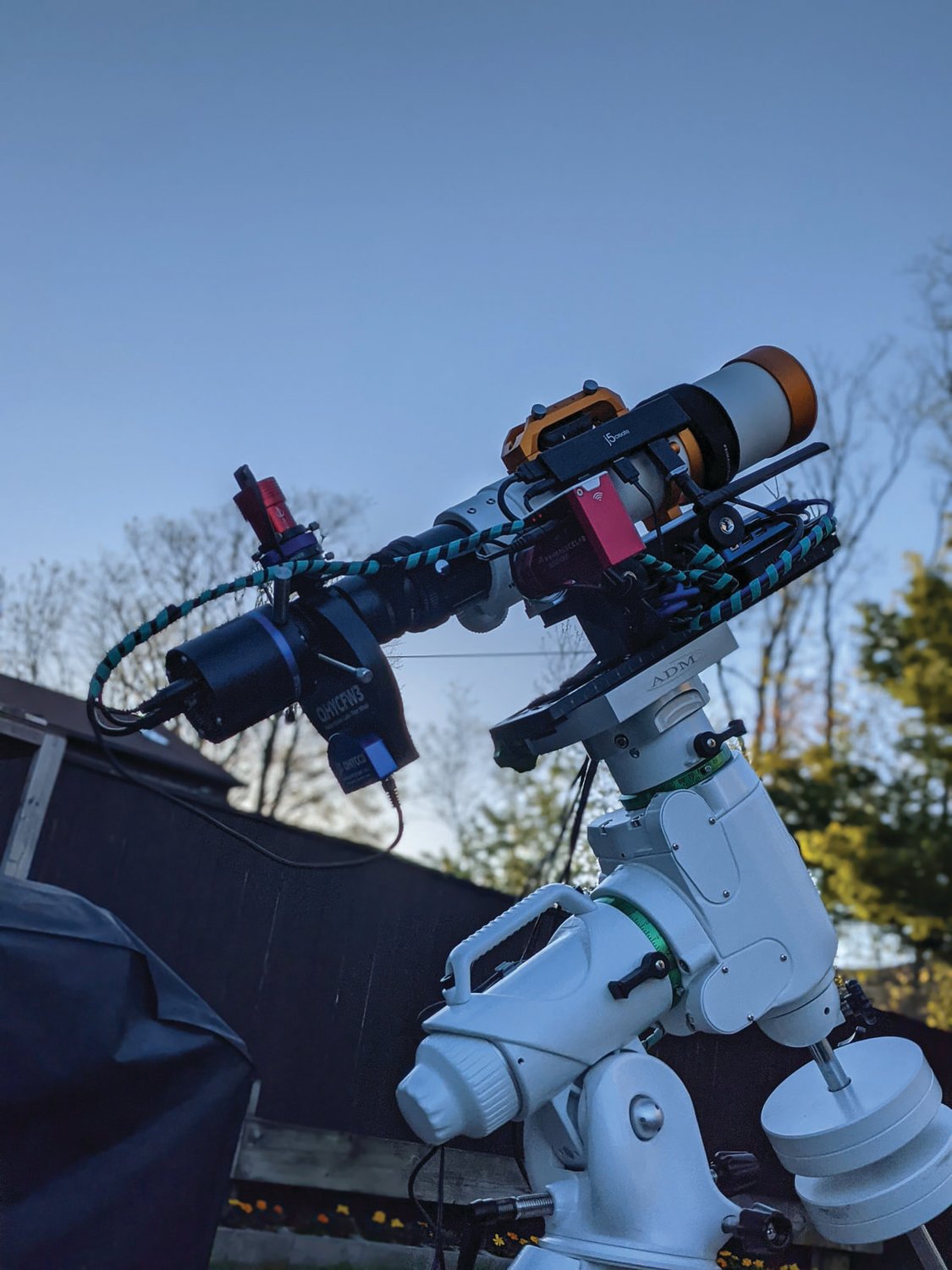 Lucas “Luc” Maguire mounted his DSLR camera to his refractor telescope, and now explores the galaxy from his Johnston backyard.